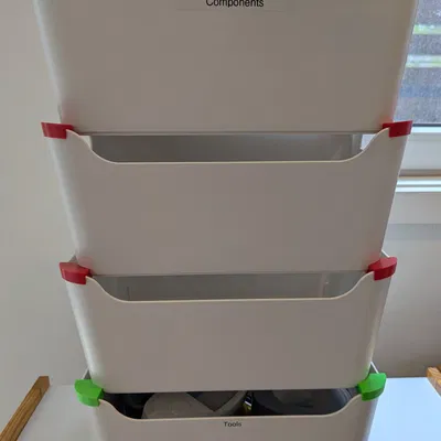 Bracket giúp xếp chồng ổn định hộp IKEA Uppdatera