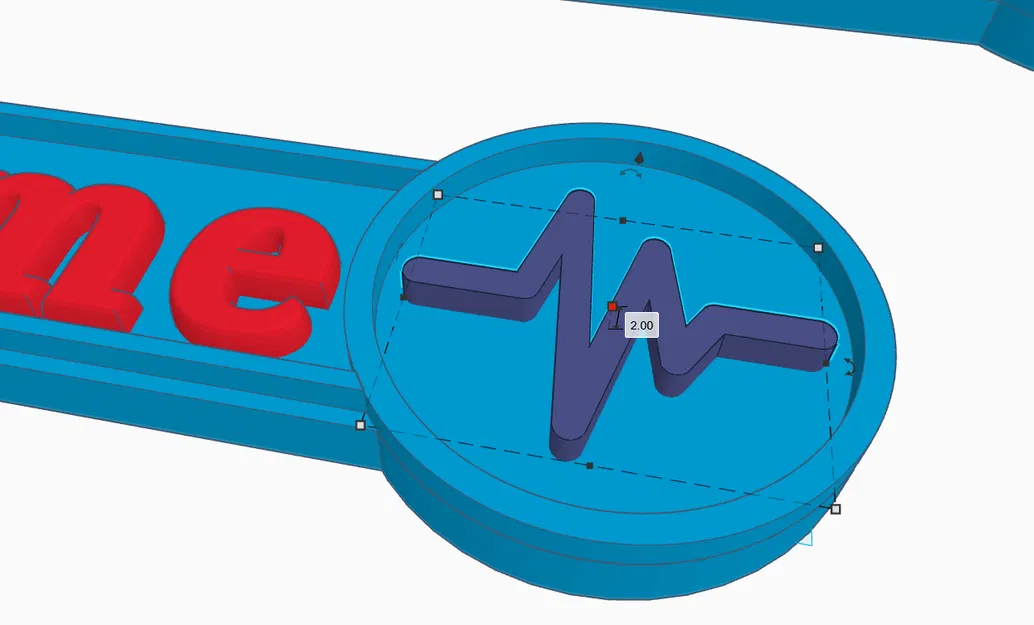Móc khóa tuỳ biến có chỗ đặt icon - Image 2