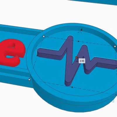 Móc khóa tuỳ biến có chỗ đặt icon
