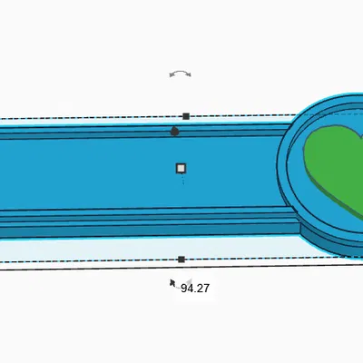 Móc khóa tuỳ biến có chỗ đặt icon