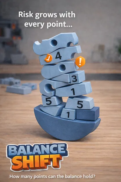 Balance Shift – Game kỹ năng thăng bằng in 3D - Image 1