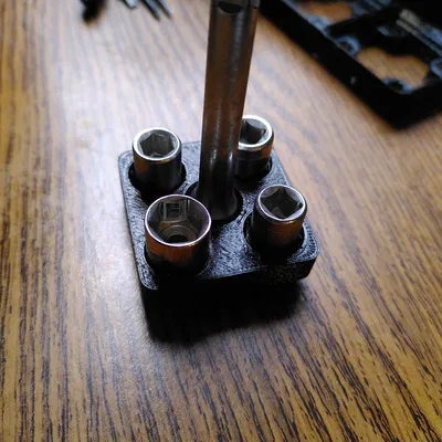 Khay Gridfinity đựng nut bits (tối đa 5 bits)