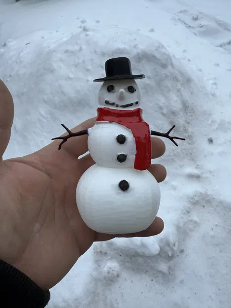 Người tuyết mùa đông đẹp 2026 (Beautiful winter snow snowman 2026, sněhulák) - Image 2