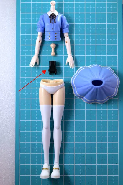 Adapter eo tỉ lệ 1/10 cho Dress Up body S - Sousai Shojo Teien Emma - Image 1