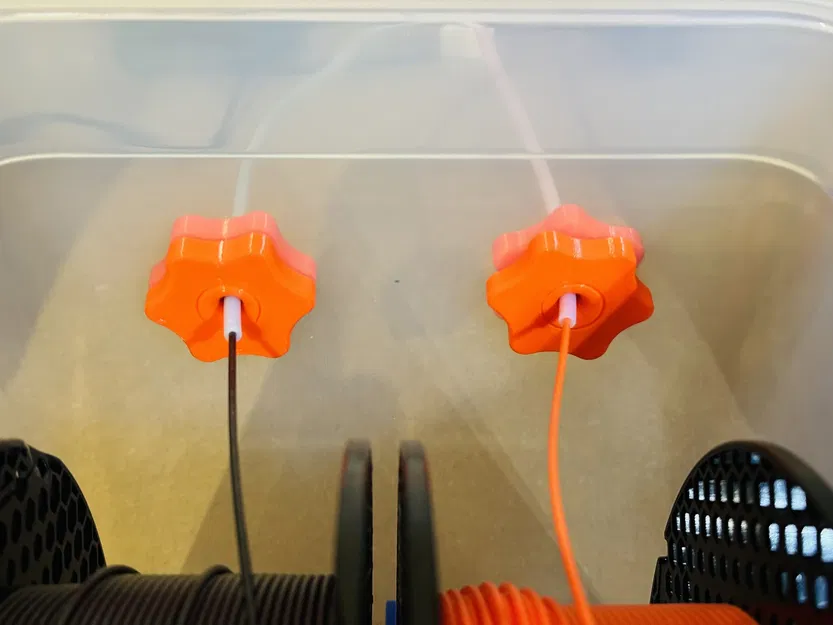 Hộp sấy filament IKEA365+ có giá đỡ 2 cuộn và cổng ống PTFE (PC4-M6) - Image 7