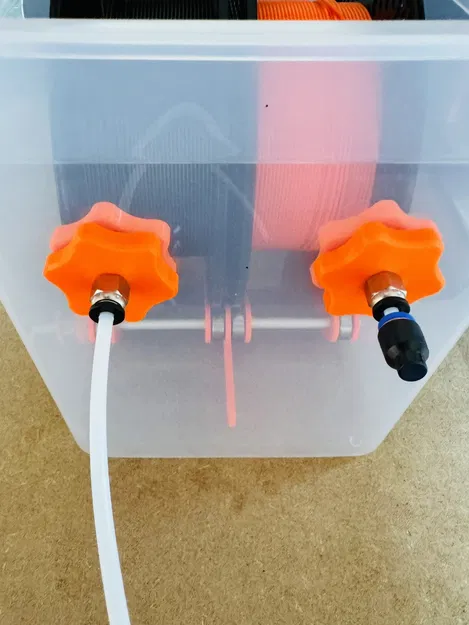 Hộp sấy filament IKEA365+ có giá đỡ 2 cuộn và cổng ống PTFE (PC4-M6) - Image 9