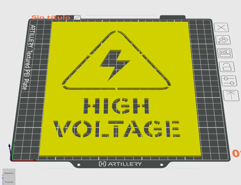 Plantilla ALTO VOLTAJE Señalización – Mẫu biển CẢNH BÁO ĐIỆN ÁP CAO - Image 1
