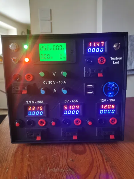 Bộ nguồn phòng thí nghiệm ATX và bộ test LED - Image 1