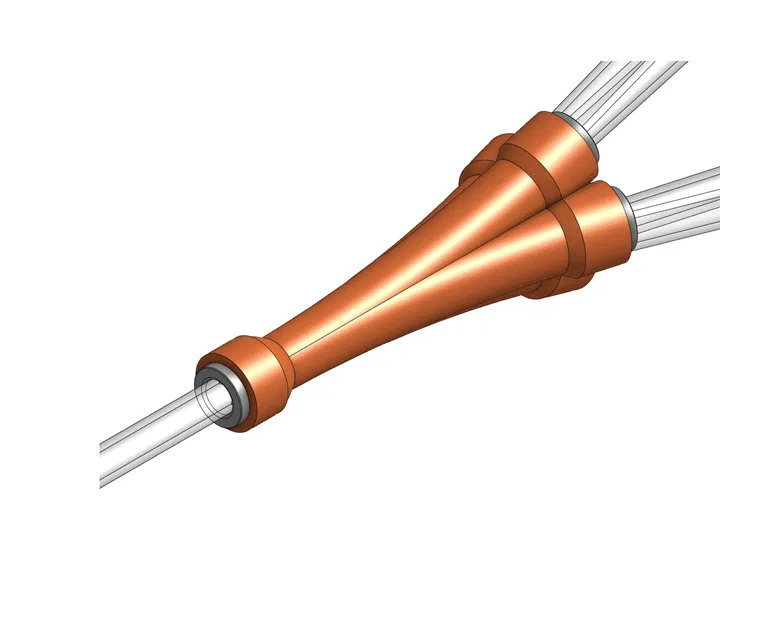 Prusa CORE One MMU3 4-Way-Splitter COLLET (tương thích bản Lite) - Image 1