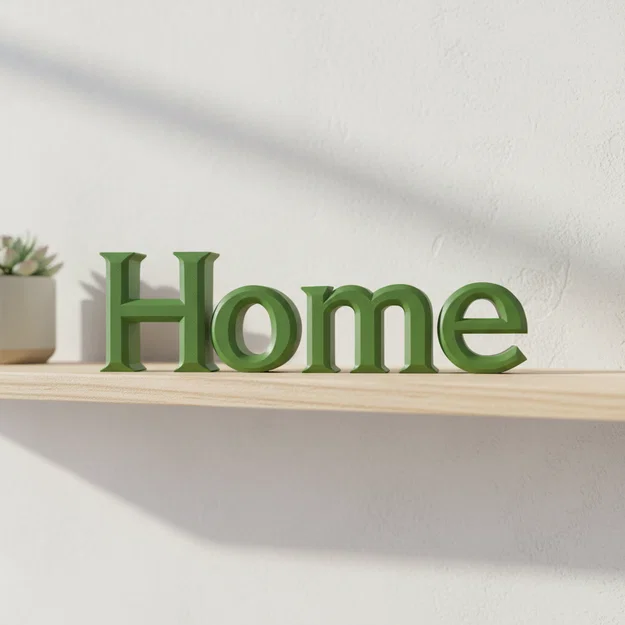 Bảng Decor Chữ “Home” In 3D Cho Trang Trí Nhà - Image 1