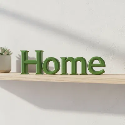 Bảng Decor Chữ “Home” In 3D Cho Trang Trí Nhà
