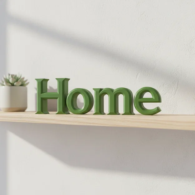 Bảng Decor Chữ “Home” In 3D Cho Trang Trí Nhà - Image 2