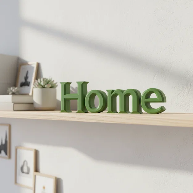 Bảng Decor Chữ “Home” In 3D Cho Trang Trí Nhà - Image 4