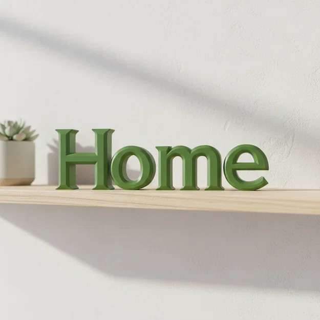 Bảng Decor Chữ “Home” In 3D Cho Trang Trí Nhà - Image 6