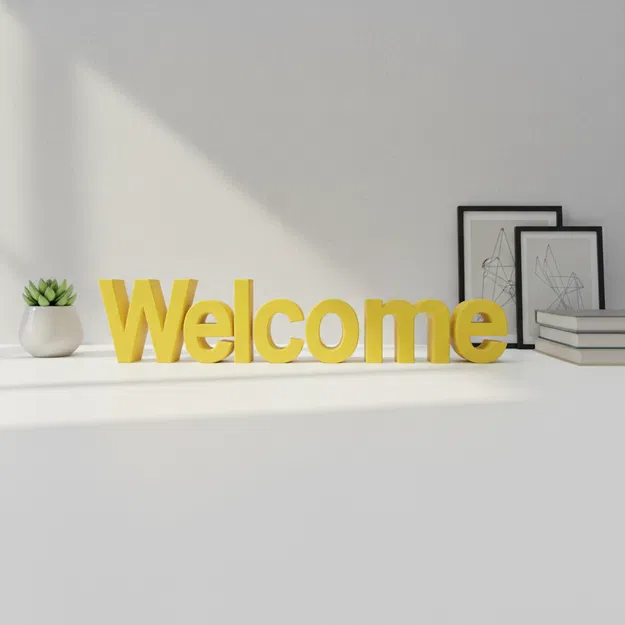 Bảng Chào Mừng (Welcome Sign) - In 3D Được - Image 2