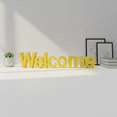 Bảng Chào Mừng (Welcome Sign) - In 3D Được