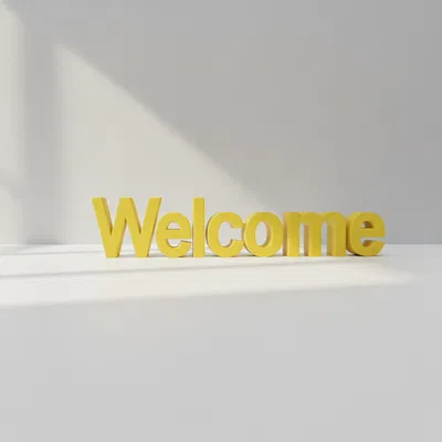 Bảng Chào Mừng (Welcome Sign) - In 3D Được
