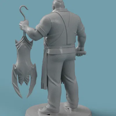 Fantasy Butcher – Mô hình nhân vật đồ tể fantasy in 3D