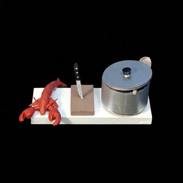 COCINANDO LANGOSTA (MINI DIORAMA #1) – Diorama bếp luộc tôm hùm - Image 1