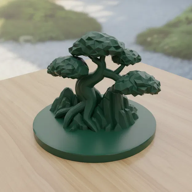 Cây Bonsai Low Poly - Image 2