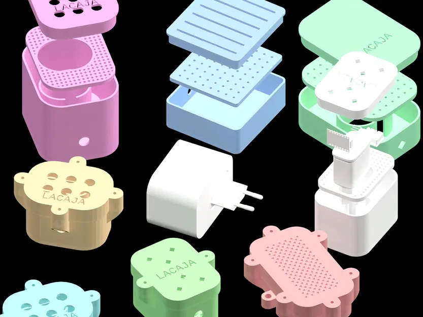 LACAJA, Hộp/Enclosure IoT tuỳ biến hoàn toàn (OpenSCAD + BOSL2) - Image 1