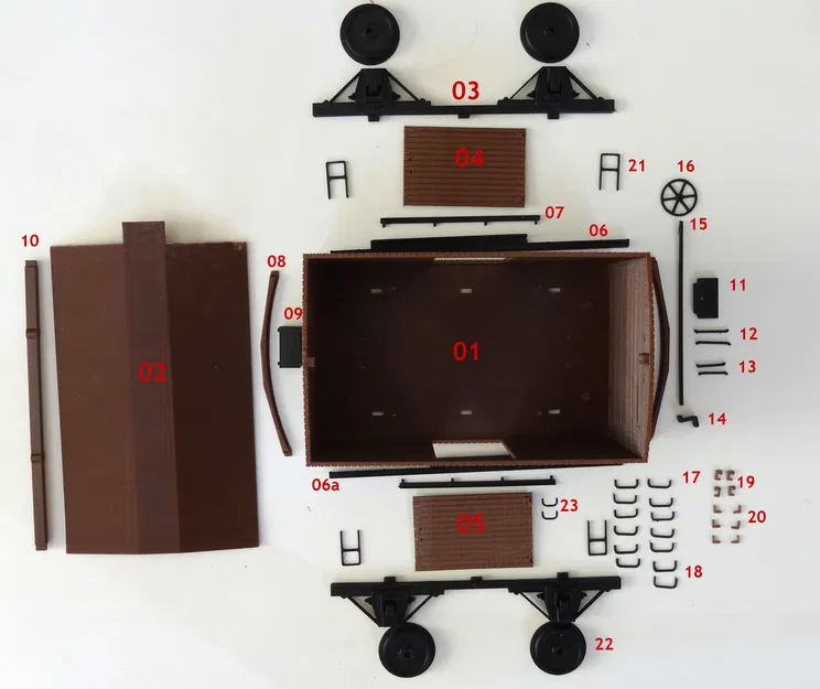 Toa Boxcar Cổ Điển Mỹ 1/32 (US Vintage Boxcar 1/32) - Image 3