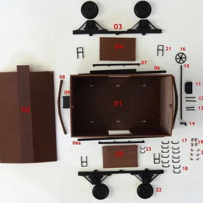 Toa Boxcar Cổ Điển Mỹ 1/32 (US Vintage Boxcar 1/32)