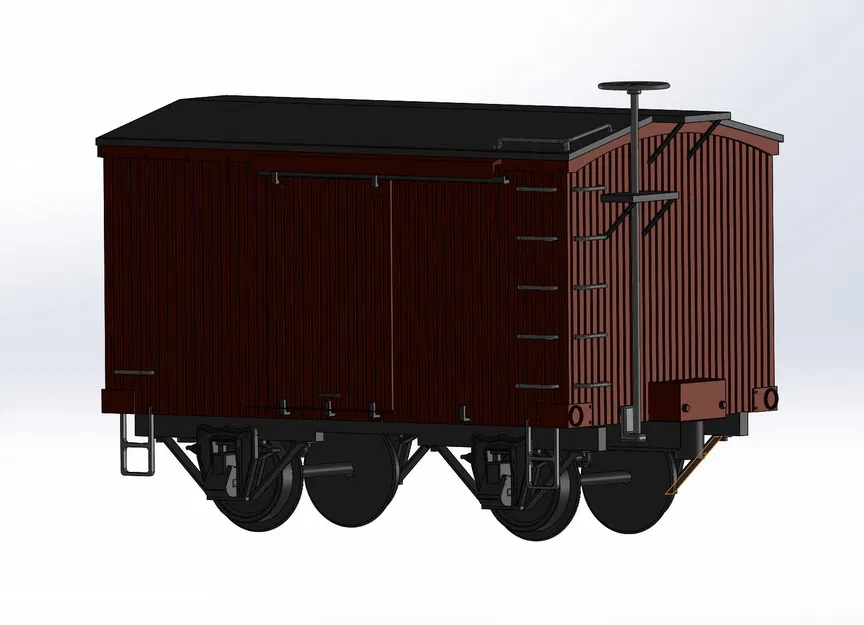 Toa Boxcar Cổ Điển Mỹ 1/32 (US Vintage Boxcar 1/32) - Image 5