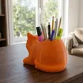 Khay Đựng Bút/Đồ Bàn Hình Mèo Tối Giản (Minimalist Cat Desk Organizer) - Thumbnail 3