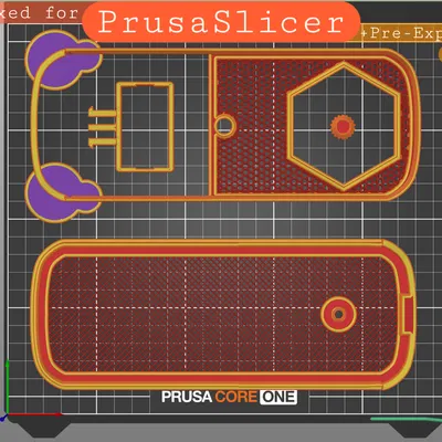 Khay giữ Dessicant hộp ngũ cốc 4L nâng cao (Remix cho PrusaSlicer)