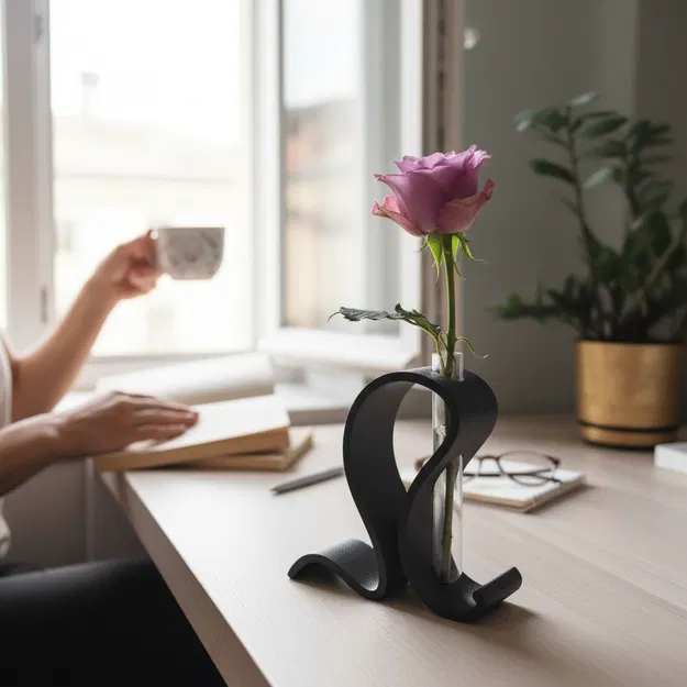 Bộ bình cắm hoa ống nghiệm đẹp (test tube vase set) kèm cylinder in được - Image 5