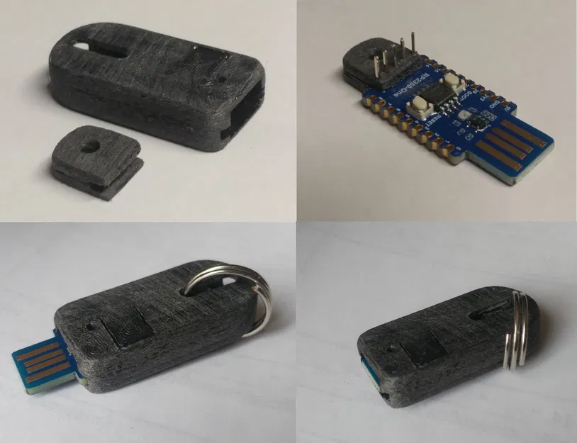 Vỏ case Waveshare rp2350-one/rp2040-one dạng trượt kèm móc khóa - Image 2