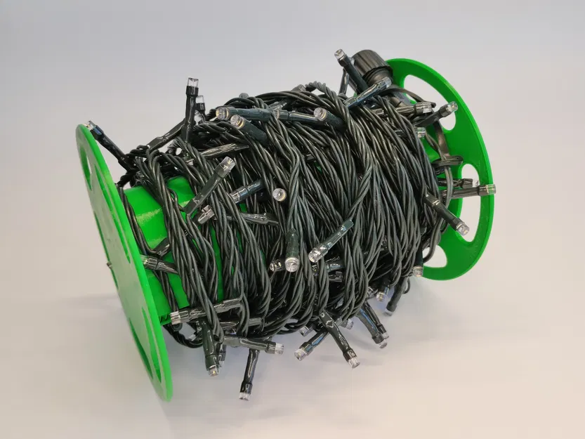 Cuộn quấn dây đèn LED Giáng Sinh Xmas Tree Chain Spool - Image 1