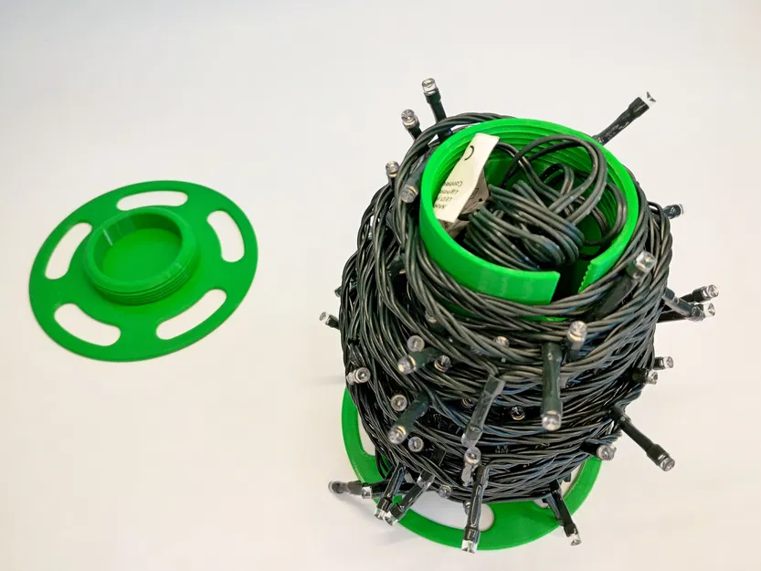 Cuộn quấn dây đèn LED Giáng Sinh Xmas Tree Chain Spool - Image 2