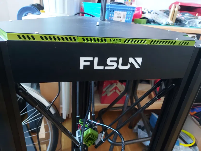 FLSUN V400 – Riser Kê Nâng Upper Plate Thoáng Khí & Nắp Che (Vented Upper Plate) - Image 1