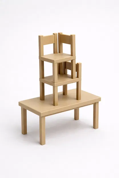 Trò chơi Xếp Ghế và Bàn (Chair and Table Game) - Image 1