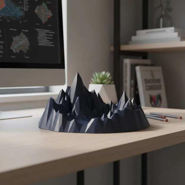 Địa Hình Núi Low Poly (Low Poly Mountain Terrain) - Image 1