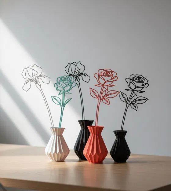 Rose & Lily - Decor Bình Hoa - Hoa Tối Giản - Image 2