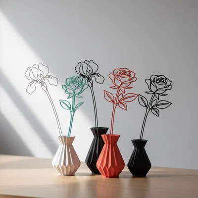 Rose & Lily - Decor Bình Hoa - Hoa Tối Giản