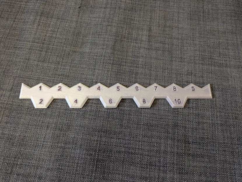 Thước hex 1 inch (1" hex ruler) - Image 1