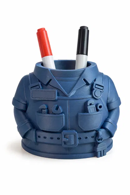 Ống Đựng Bút Đồng Phục Thợ Sửa Ống Nước – Desk Organizer Phong Cách Workwear - Image 3