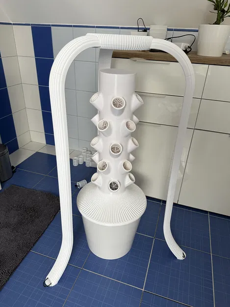 Tháp khí canh / thủy canh kèm đèn trồng (grow light) - Image 2