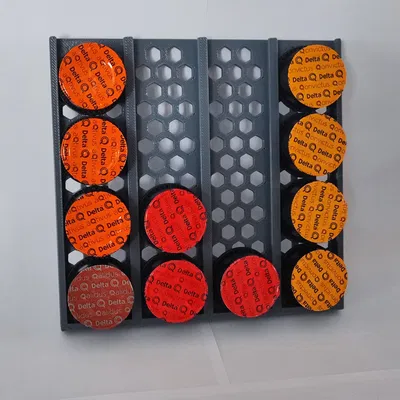 Giá đựng capsule Delta Q Flat | Treo tường & để ngăn kéo (1-5x)