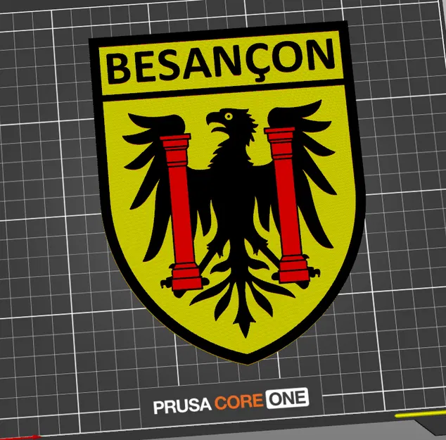 Huy Hiệu Thành Phố Besançon - Mô Hình 3D - Image 1