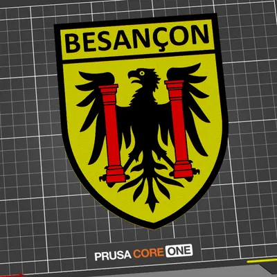 Huy Hiệu Thành Phố Besançon - Mô Hình 3D