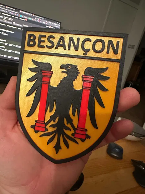 Huy Hiệu Thành Phố Besançon - Mô Hình 3D - Image 2