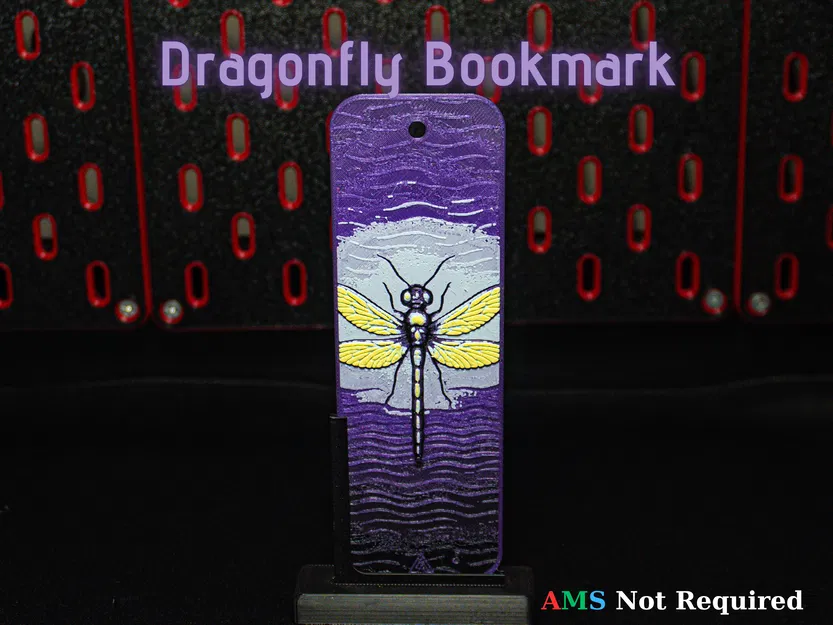 Bookmark Chuồn Chuồn Hueforge (Hueforge Dragonfly Bookmark) - Image 1