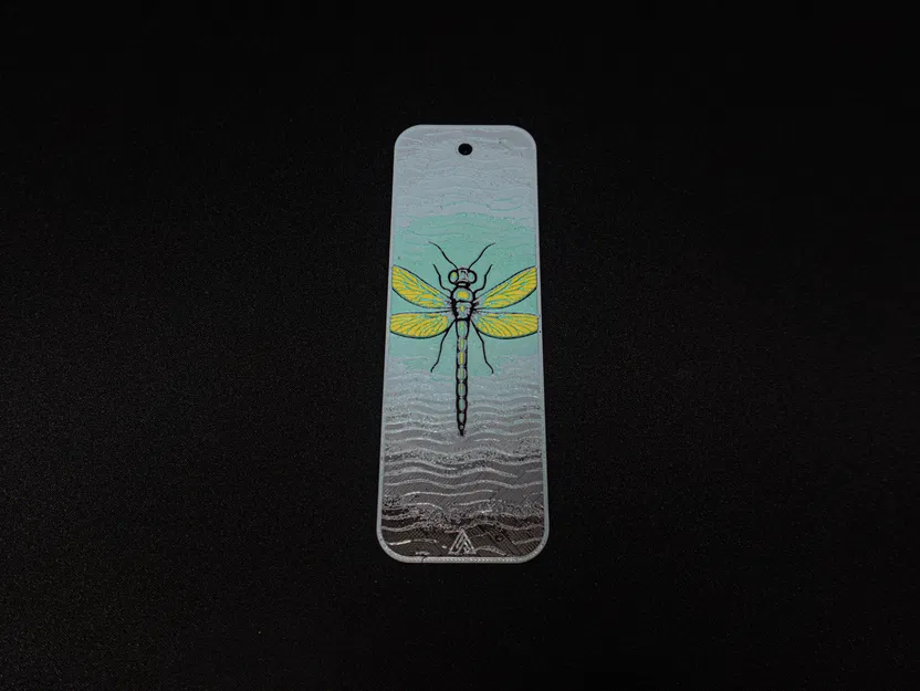 Bookmark Chuồn Chuồn Hueforge (Hueforge Dragonfly Bookmark) - Image 3