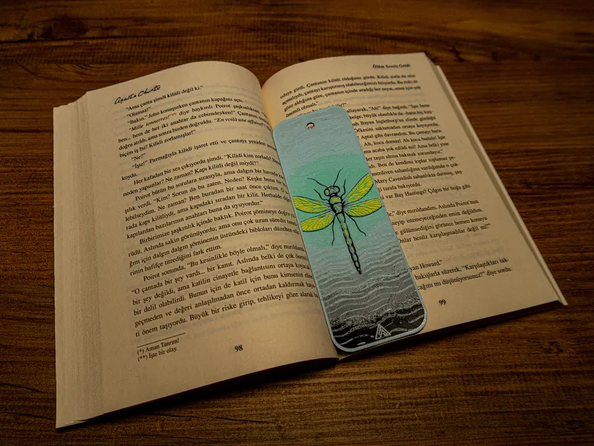 Bookmark Chuồn Chuồn Hueforge (Hueforge Dragonfly Bookmark) - Image 6