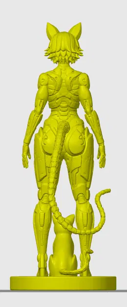 Tượng Cyber Cat-Girl Figurine 32 - Image 2